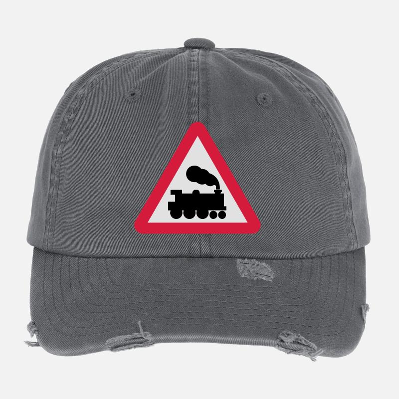 Trains Flexfit Vintage Destroyed Cap