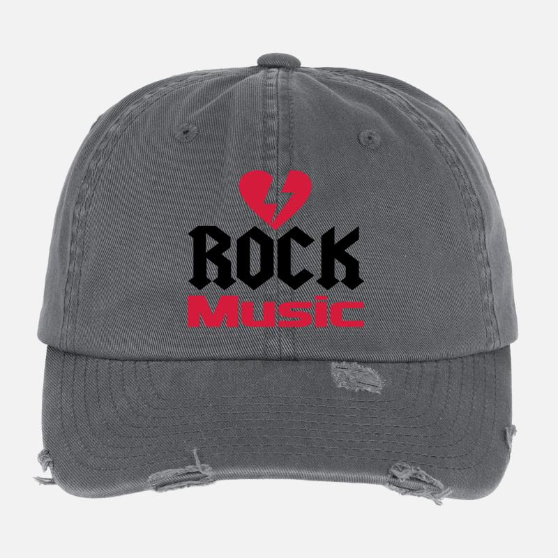 musique Casquette vintage effet usé Flexfit
