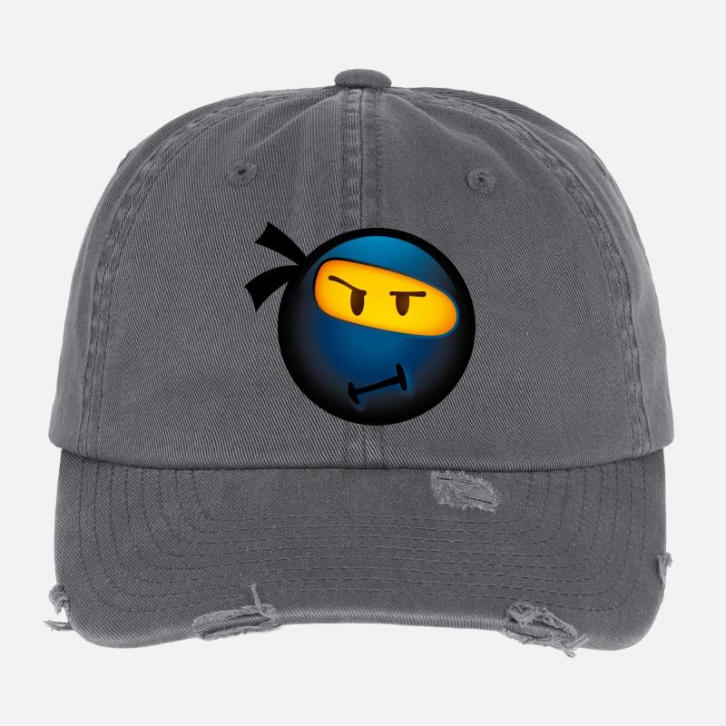 Smiley Glossy Ninja Casquette vintage effet usé Flexfit