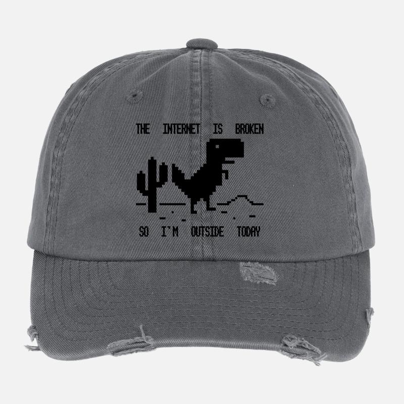 Internet est cassé Casquette vintage effet usé Flexfit