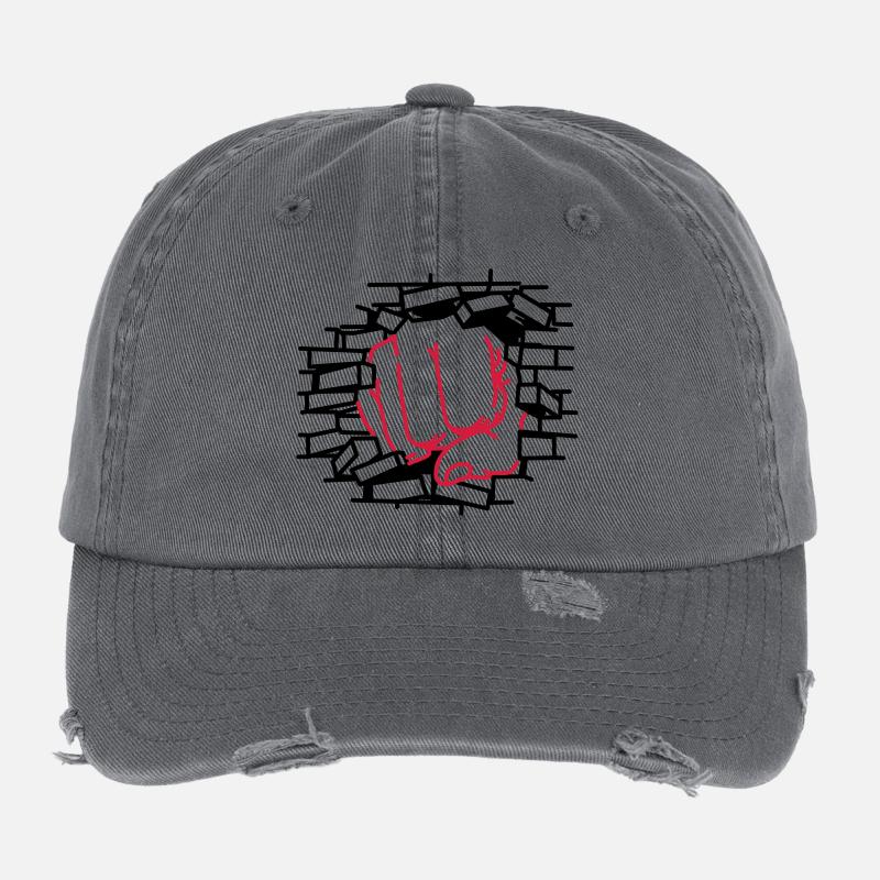 Fist dick, fist, beating Flexfit Vintage Destroyed Cap