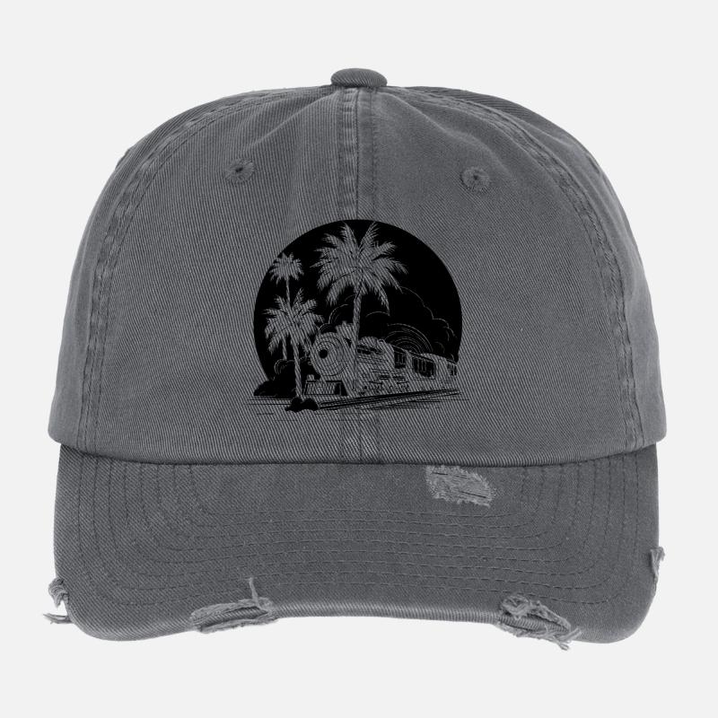 Chemin de fer Casquette vintage effet usé Flexfit