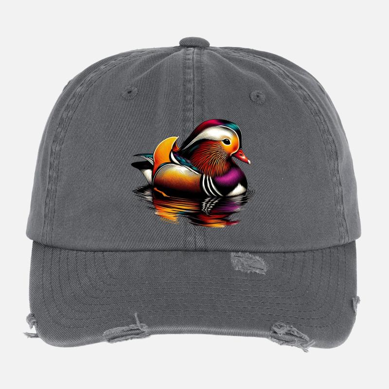 Mandarinente Flexfit Vintage Destroyed Cap