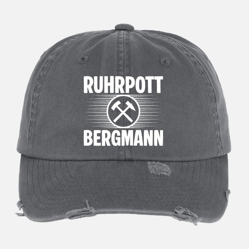 Ruhrpott Bergmann Flexfit Vintage Destroyed Cap