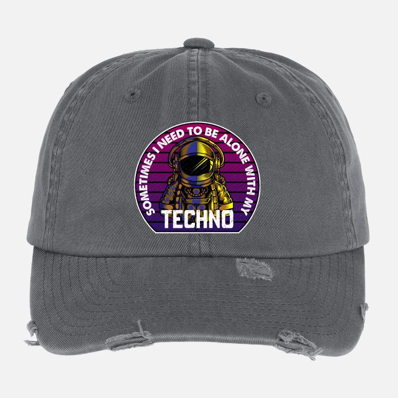 Insigne du Cercle des astronautes techno Casquette vintage effet usé Flexfit