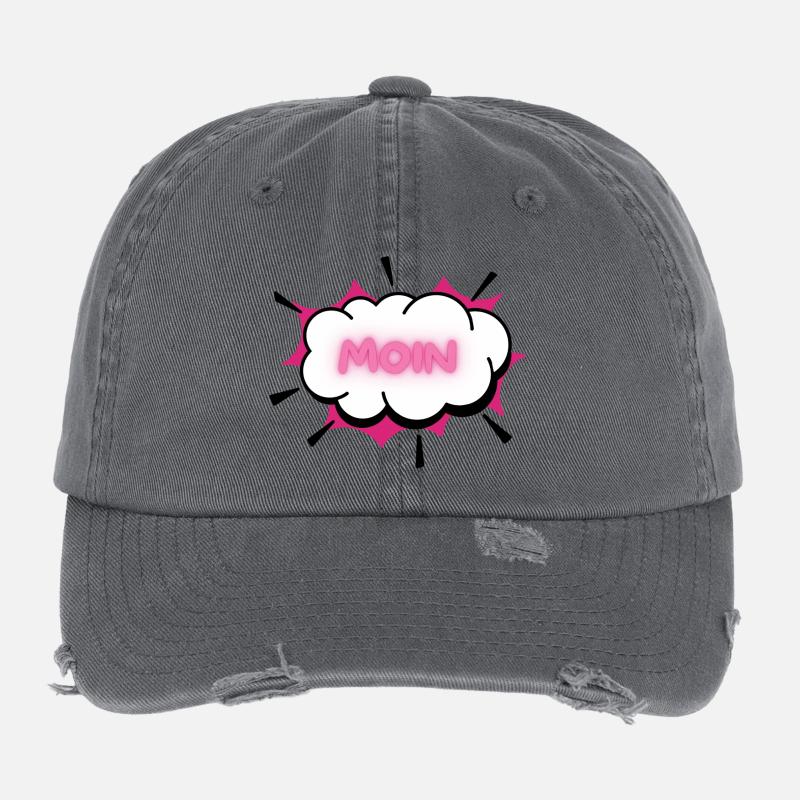 MOIN Nuage de néons Casquette vintage effet usé Flexfit