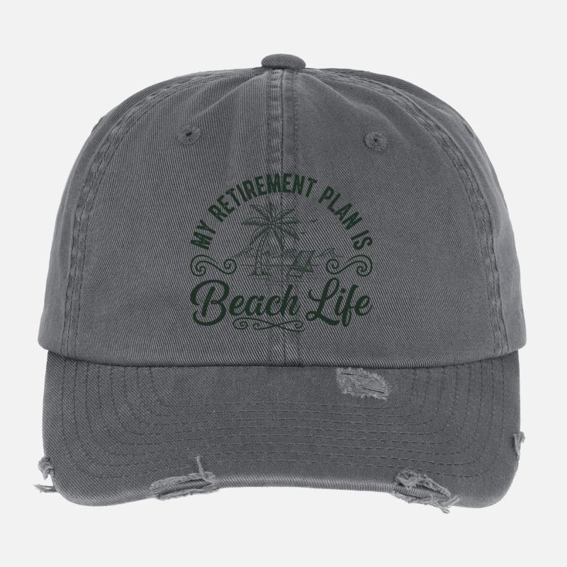 Beach Life Ruhestandsplan Flexfit Vintage Destroyed Cap