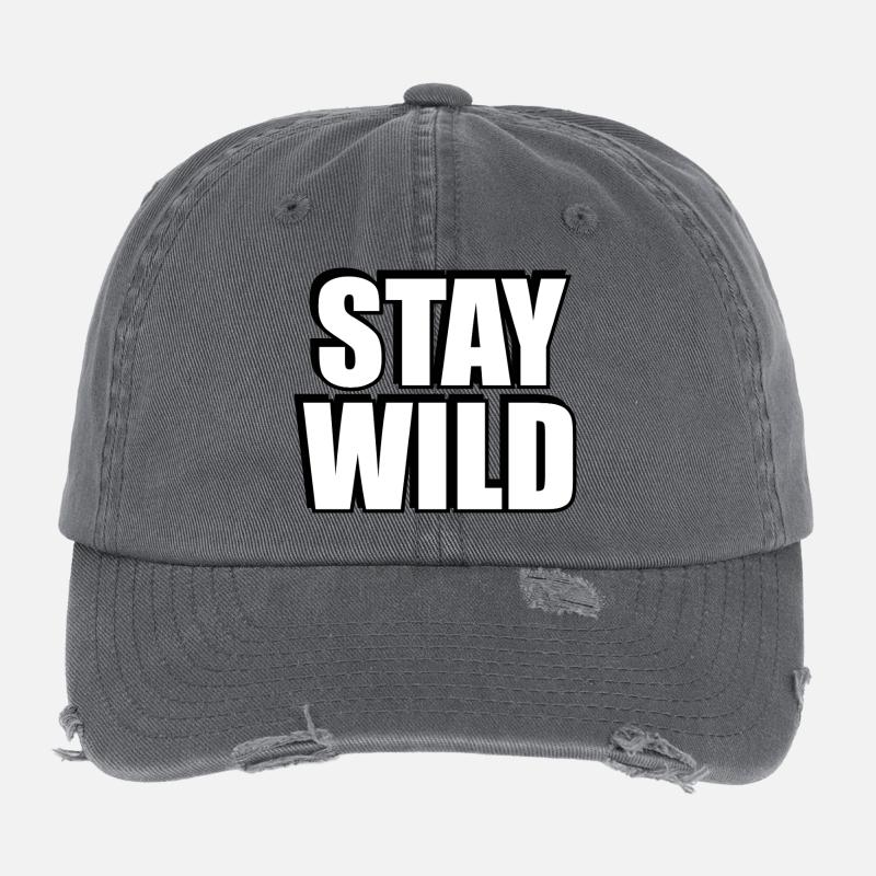 STAY WILD  Flexfit Vintage Destroyed Cap