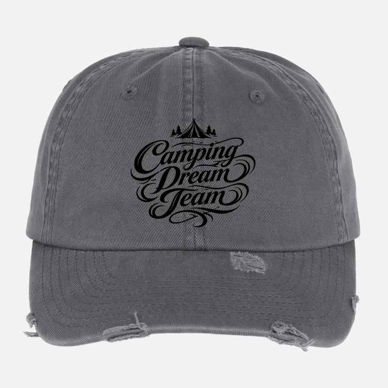 Équipe de rêve du camping Casquette vintage effet usé Flexfit