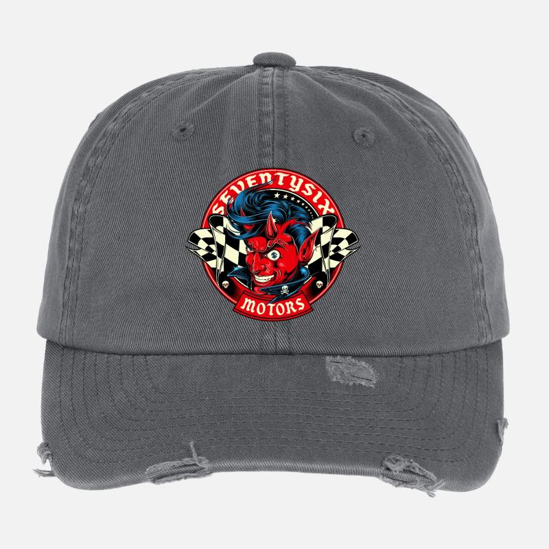 Lucky Devil Flexfit Vintage Destroyed Cap