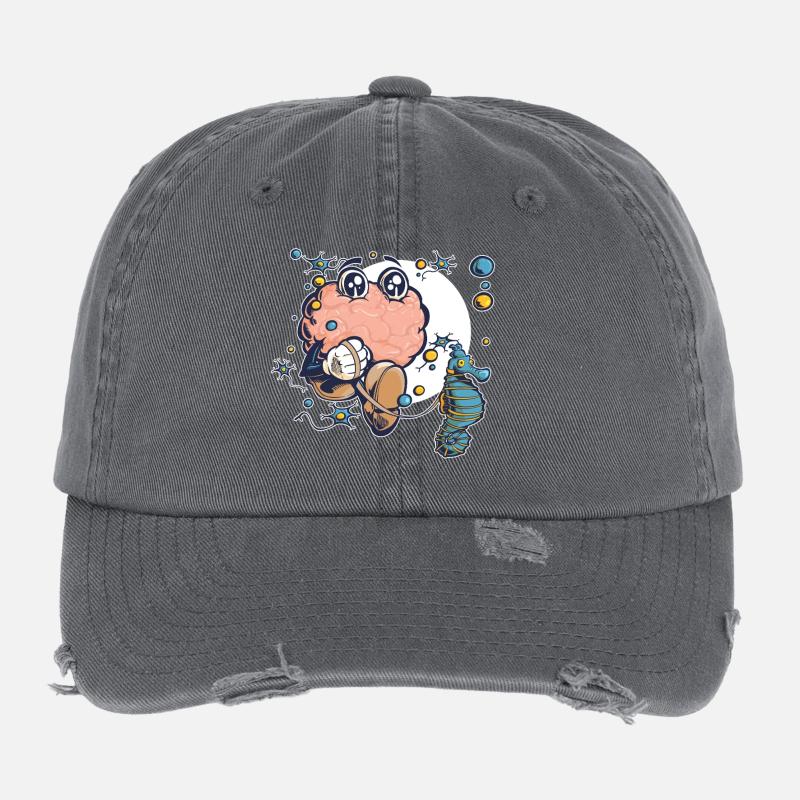 Brain & Hippocampus Flexfit Vintage Destroyed Cap