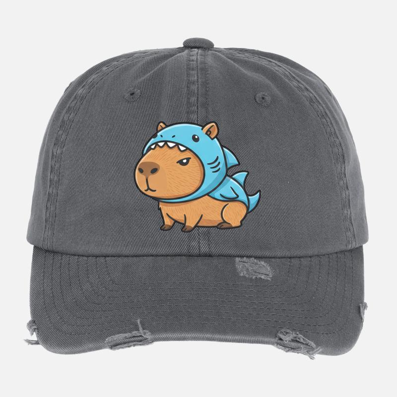 Mignon Carnaval de Hamster Capybara et cochons d’Inde Casquette vintage effet usé Flexfit