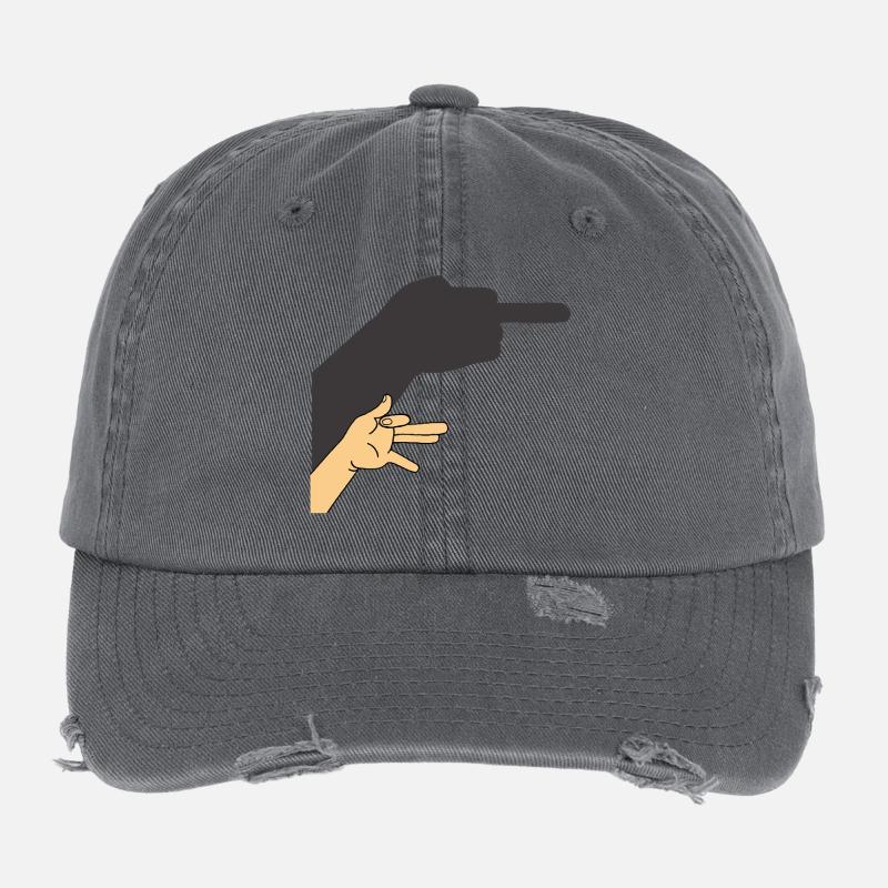 Schatten eines Hundes oder nicht Flexfit Vintage Destroyed Cap