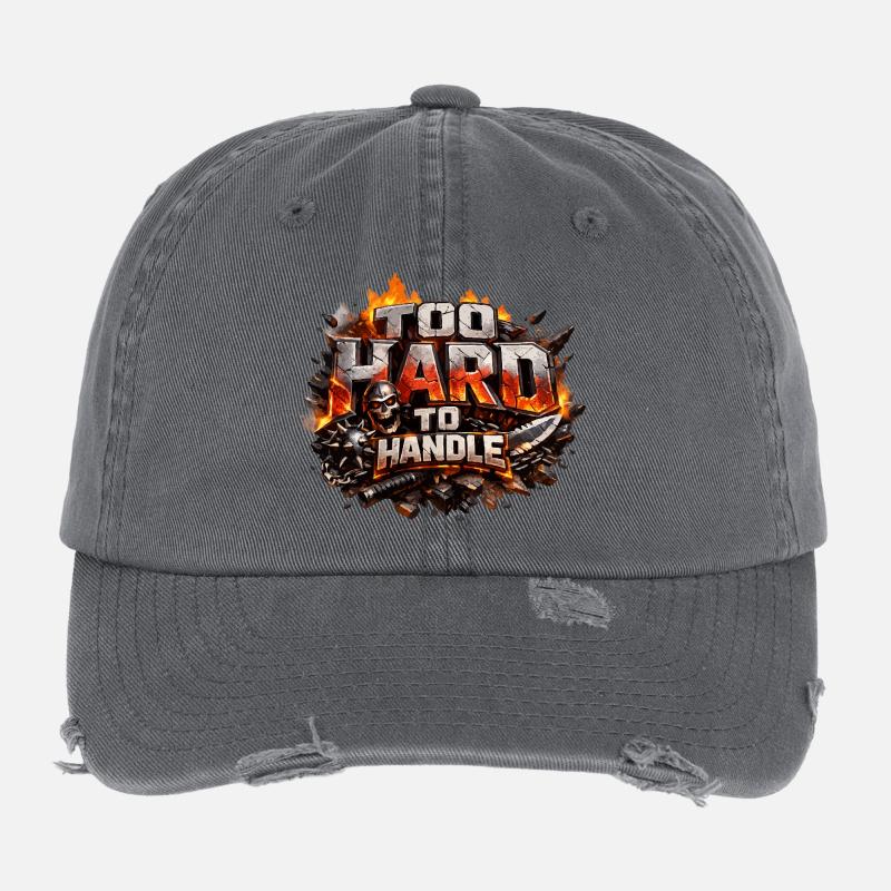 Too Hard To Handle Flexfit Vintage Destroyed Cap