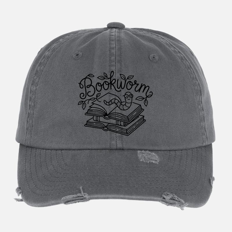 Bücherwurm Flexfit Vintage Destroyed Cap