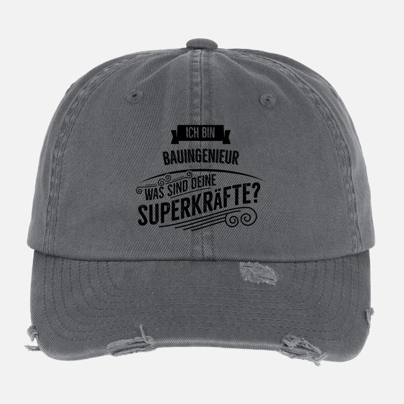 Bauingenieur Flexfit Vintage Destroyed Cap