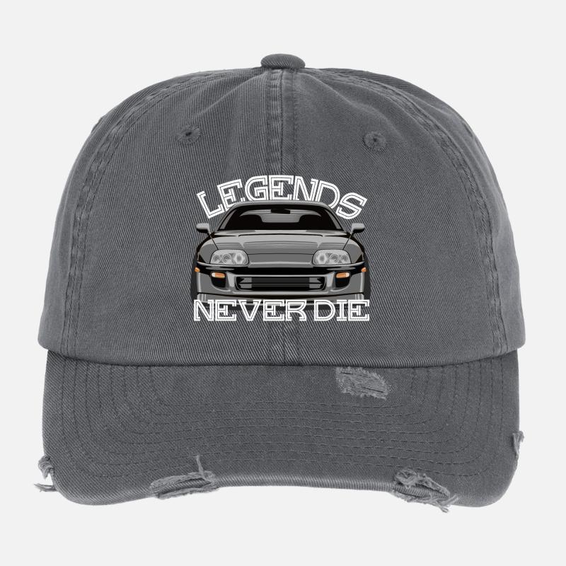 legends never die Supra MKIV Flexfit Vintage Destroyed Cap