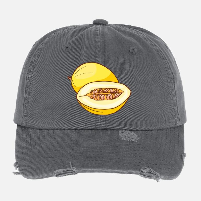 Melon de miel Casquette vintage effet usé Flexfit