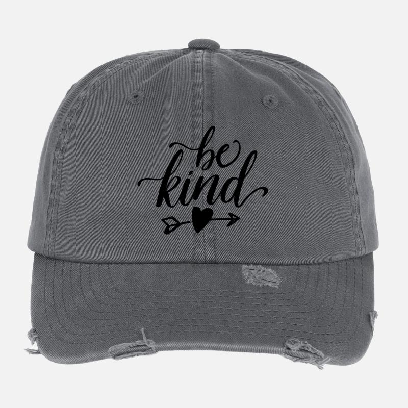 BE KIND Flexfit Vintage Destroyed Cap