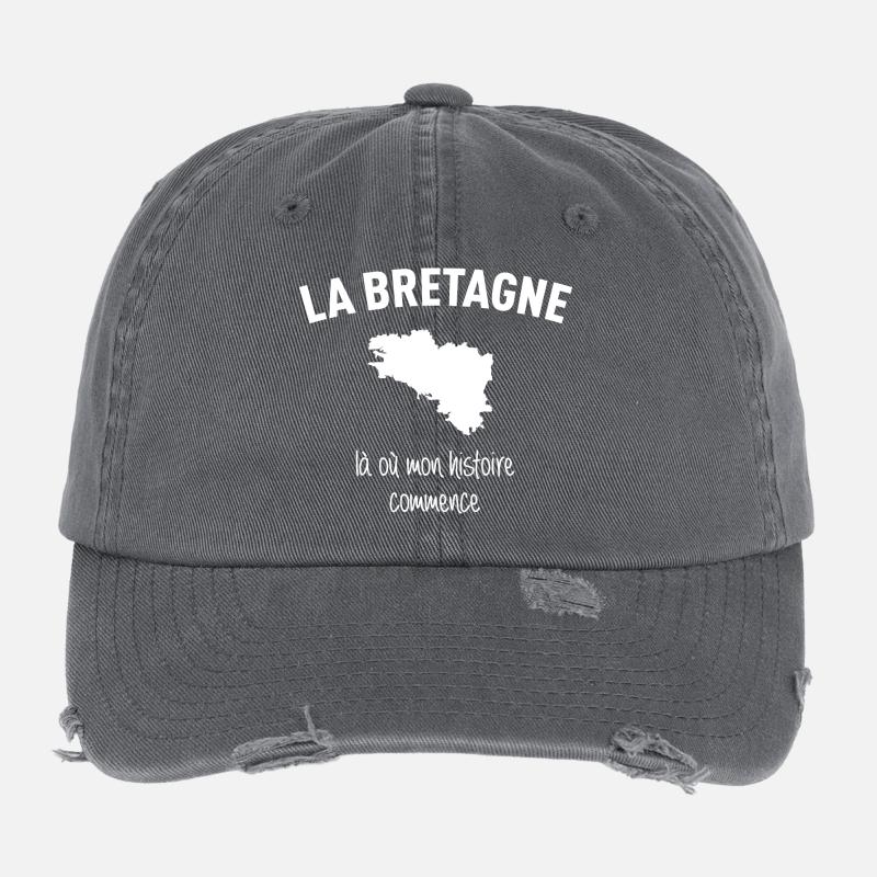 bretagne-histoire Casquette vintage effet usé Flexfit