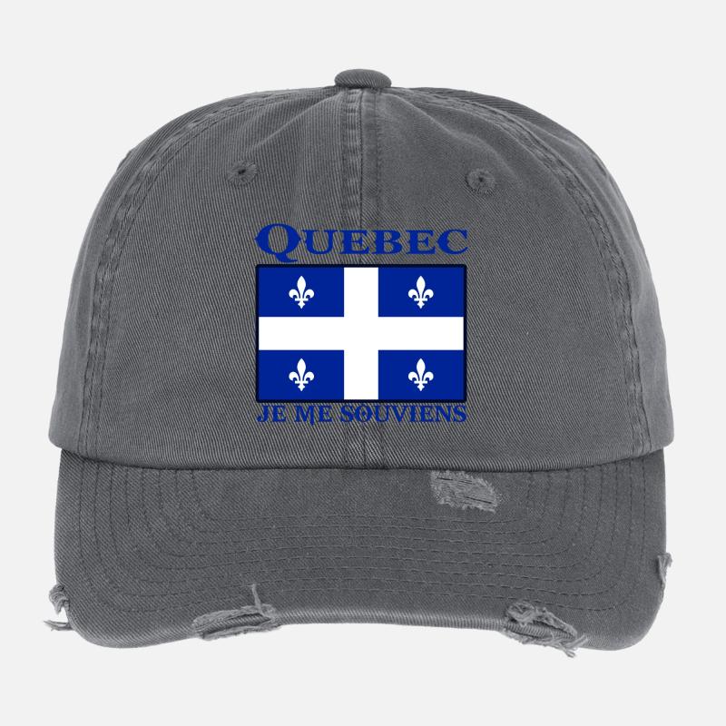 quebec Flexfit Vintage Destroyed Cap