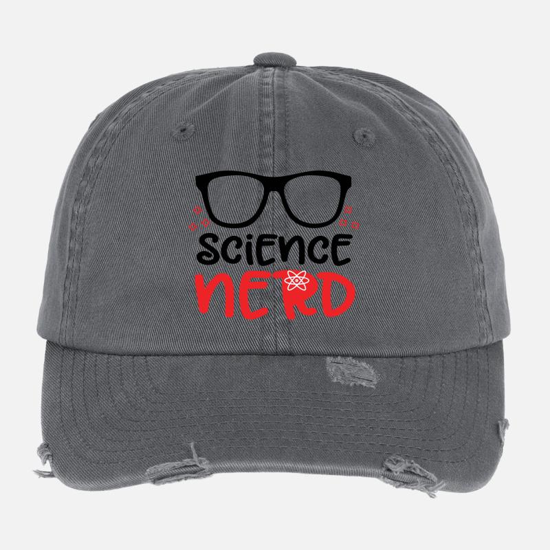 Science Nerd Casquette vintage effet usé Flexfit
