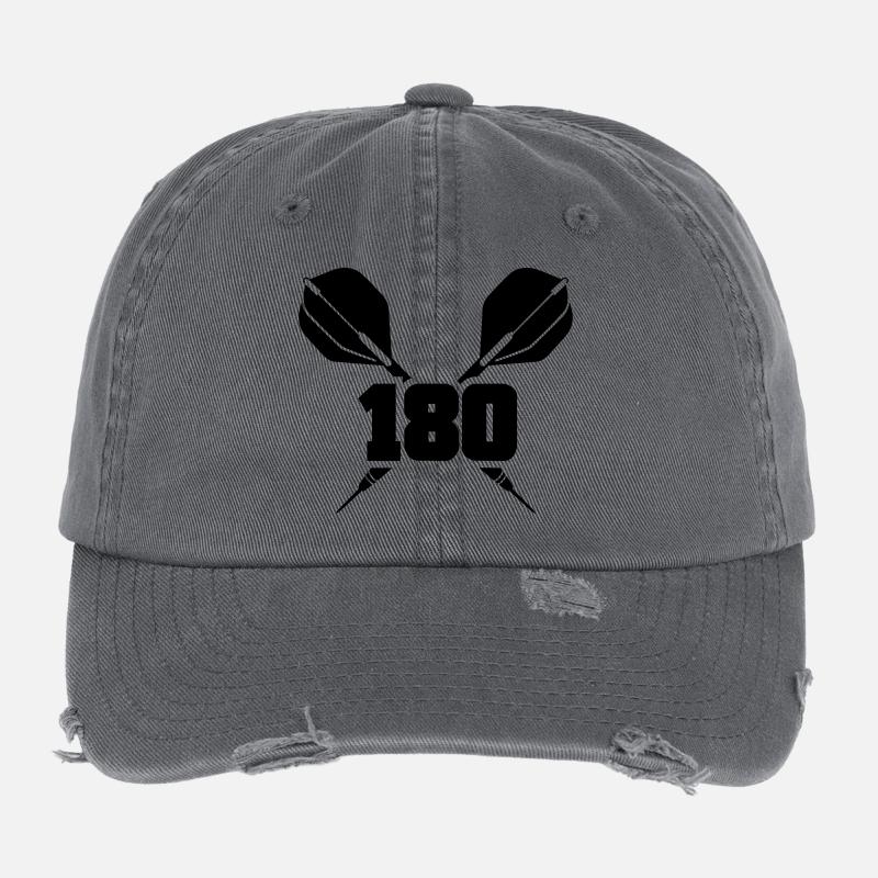 darts 180 Flexfit Vintage Destroyed Cap