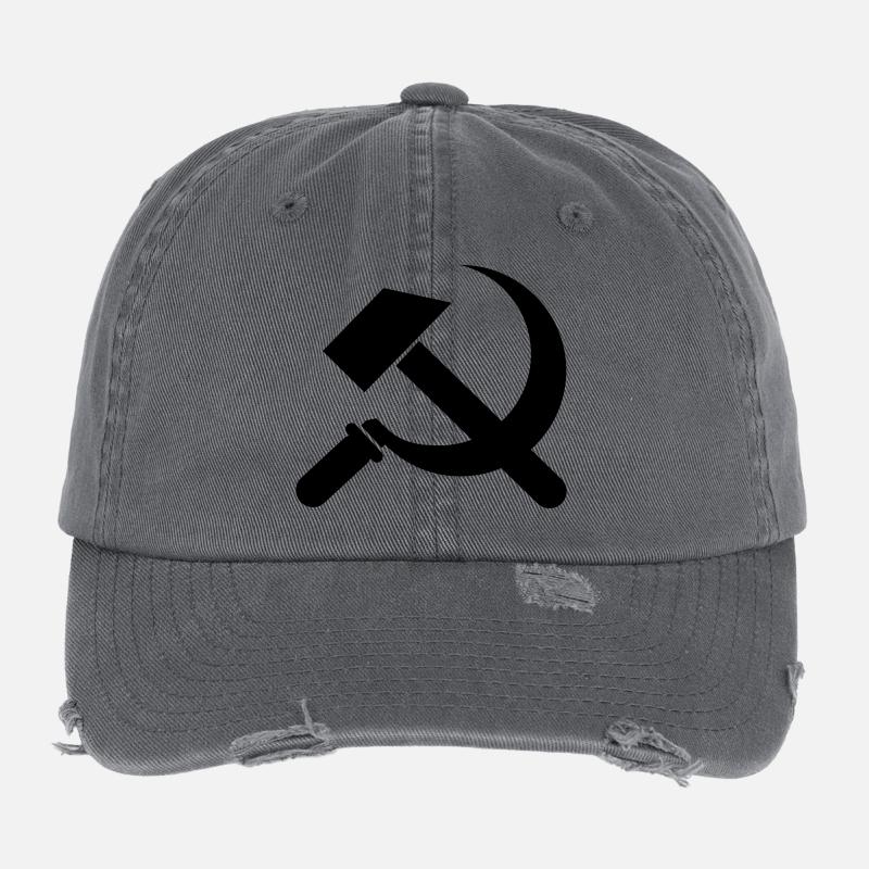 communisme Casquette vintage effet usé Flexfit