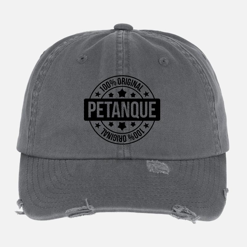 Petanque / Boules / Sport / Spiel Flexfit Vintage Destroyed Cap