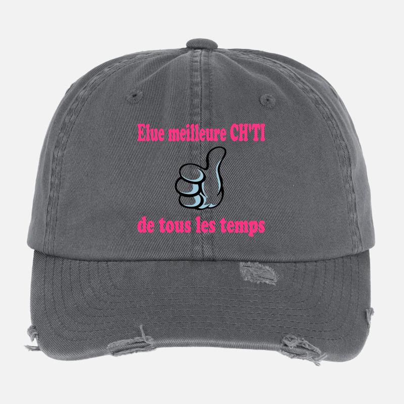 Elue meilleure ch'ti de tous les temps Casquette vintage effet usé Flexfit