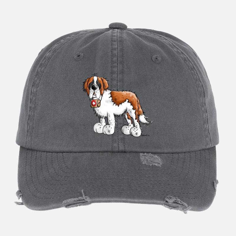 Saint Bernard Flexfit Vintage Destroyed Cap