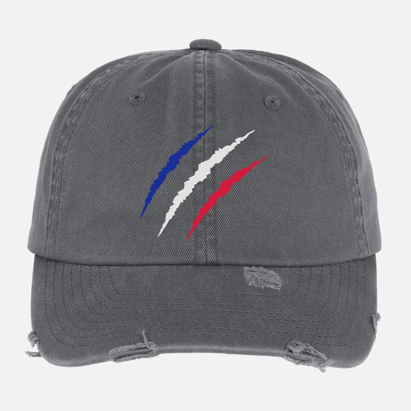 krallen_frankreich Casquette vintage effet usé Flexfit