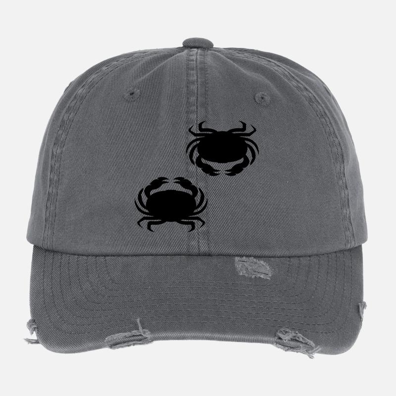 krebs_krabbe_002 Flexfit Vintage Destroyed Cap