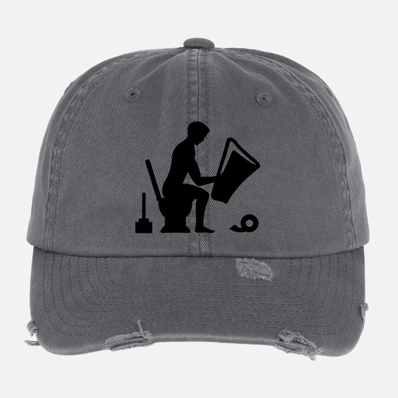 Klo - Toilette Flexfit Vintage Destroyed Cap