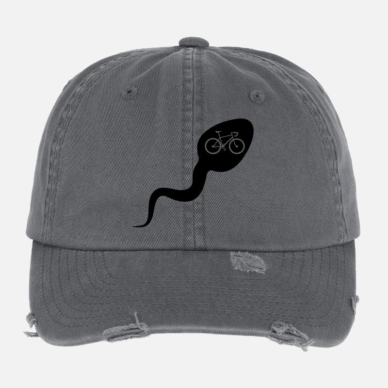 Vélo de sperme Casquette vintage effet usé Flexfit