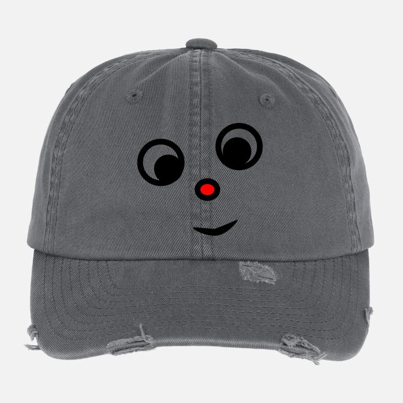 HUMOUR. CITATION. MESSAGE. RETRAITE. ANNIVERSAIRE. - Casquette vintage effet usé Flexfit - charbon
