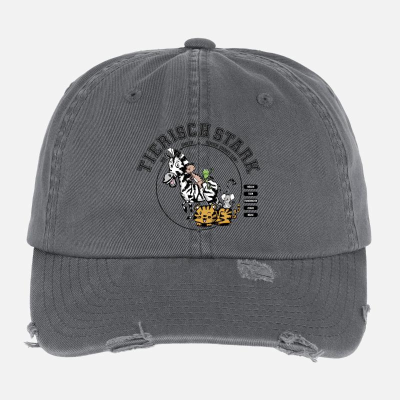 Team-Tierisch Stark Flexfit Vintage Destroyed Cap