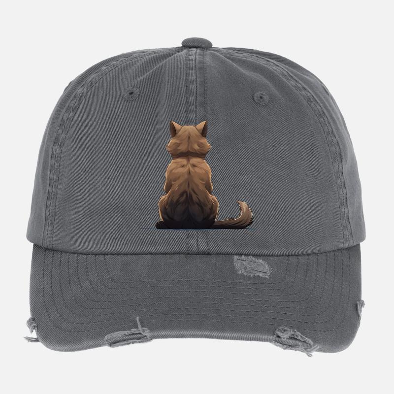 Chat birman Casquette vintage effet usé Flexfit