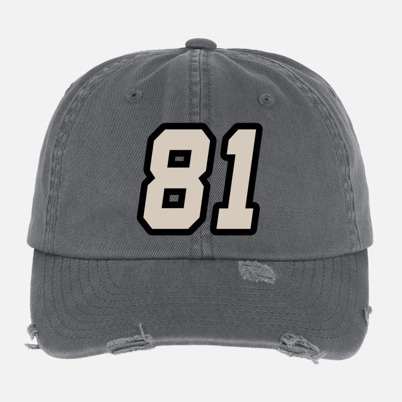 Nummer einundachtzig 81 Flexfit Vintage Destroyed Cap
