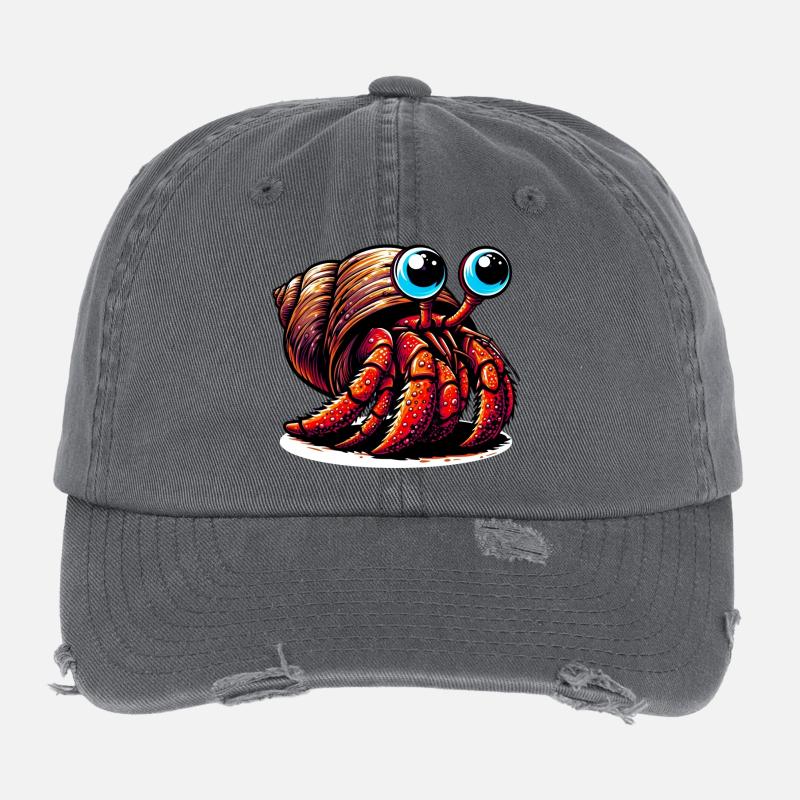 Hermit crab Flexfit Vintage Destroyed Cap