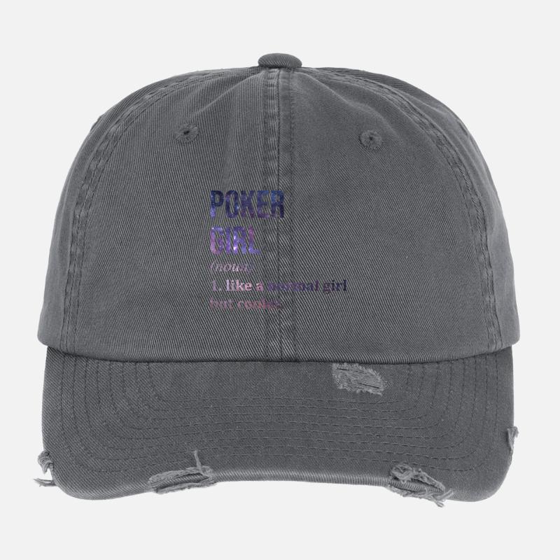 Poker Flexfit Vintage Destroyed Cap