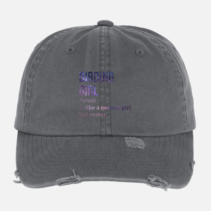 Oiseaux Casquette vintage effet usé Flexfit