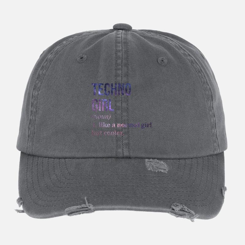 Techno Techno Techno Flexfit Vintage Destroyed Cap