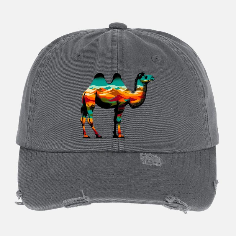Chameau Casquette vintage effet usé Flexfit