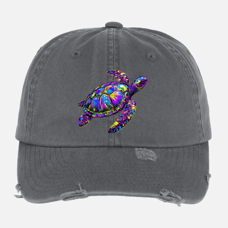 Sea turtle Flexfit Vintage Destroyed Cap