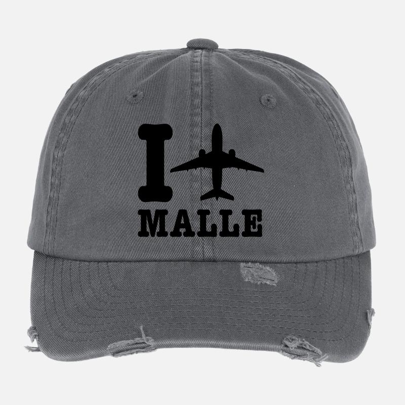 Mallorca Urlaub Flexfit Vintage Destroyed Cap