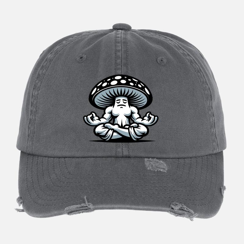 Zen Shroom Master Flexfit Vintage Destroyed Cap
