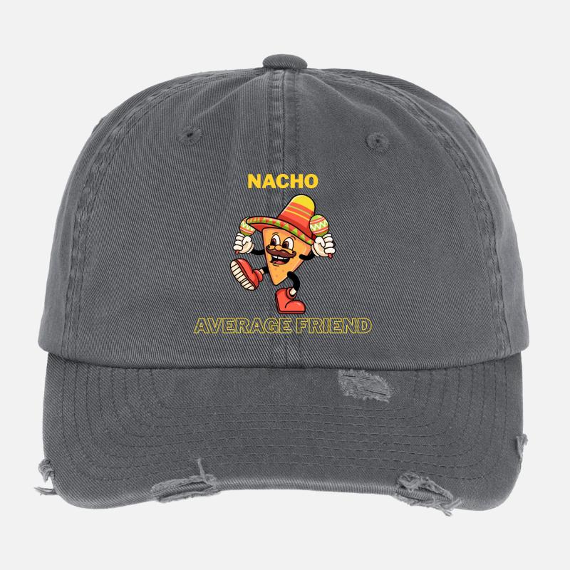 Nacho Average Friend Flexfit Vintage Destroyed Cap