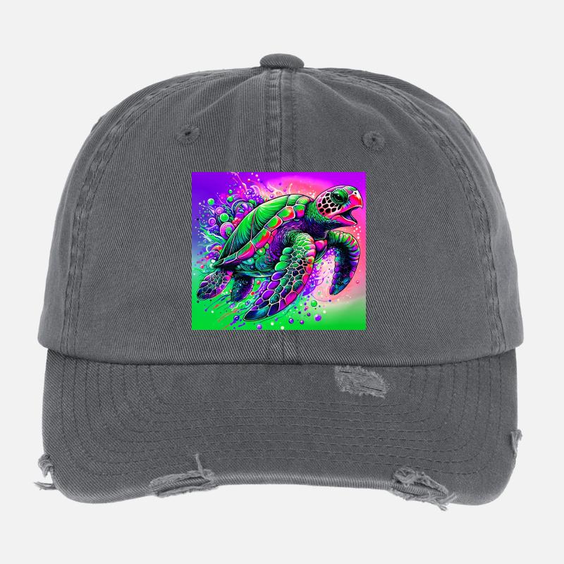 turtle Flexfit Vintage Destroyed Cap
