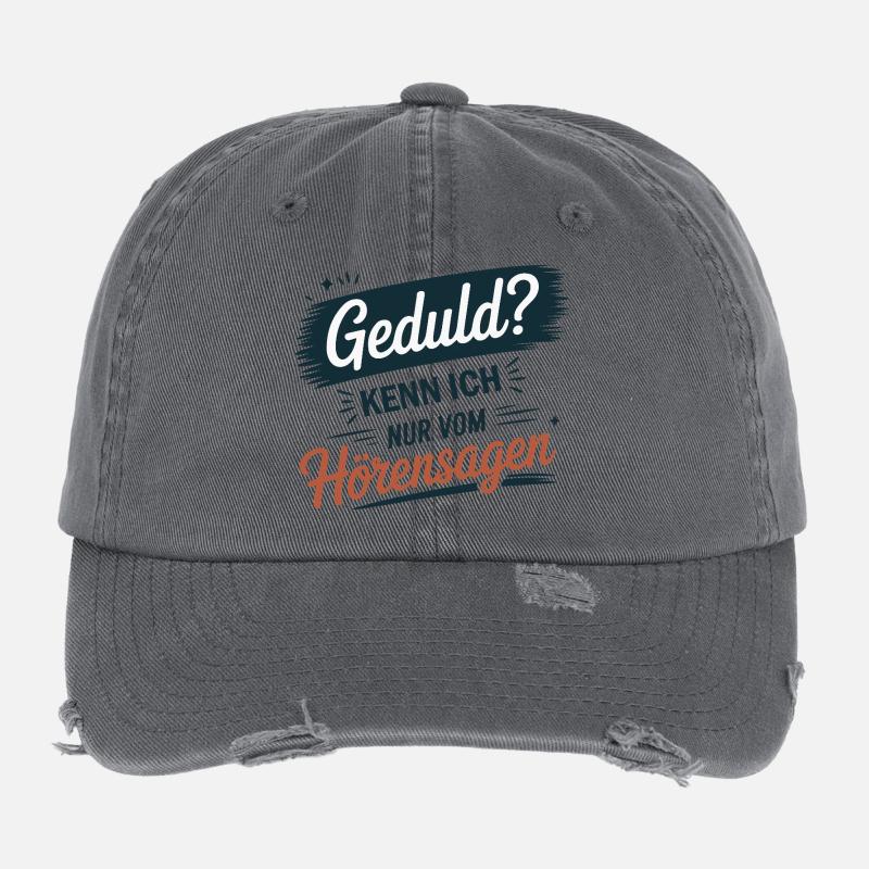Patience? I only know it from hearsay – statement Flexfit Vintage Destroyed Cap